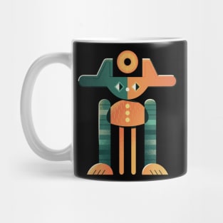 Bicolor retro robot Mug